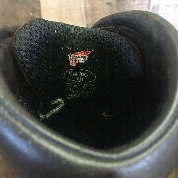 Red Wing 405 Waterproof Moc Toe Work Boots Mens 11.5 D - Picture 6 of 11